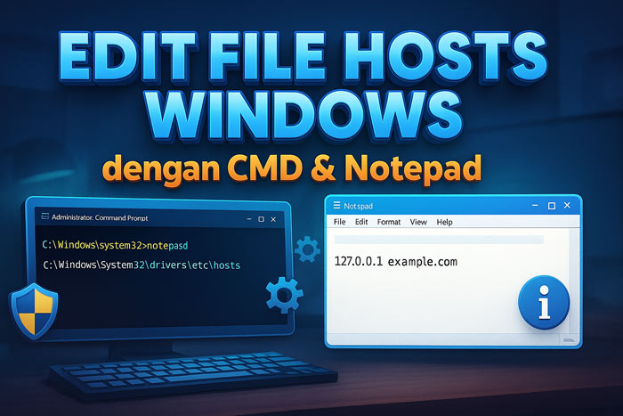 Cara Paling Mudah Edit File Hosts di Windows