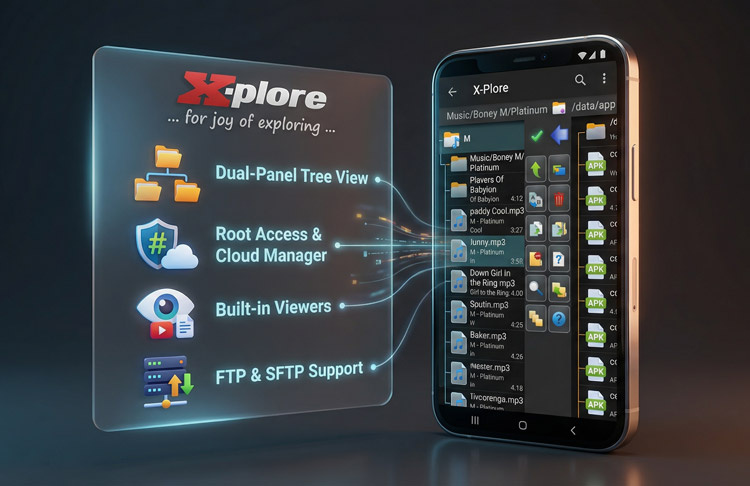 X-plore File Manager MOD APK New Features & Link Download