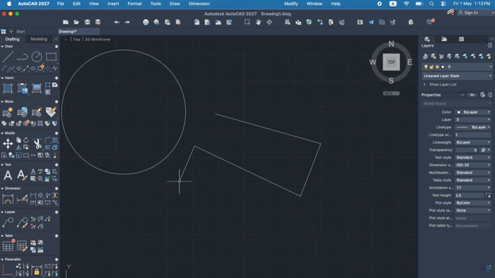 AutoCAD 2027 MacOS Full Version UI Workspace dan flow kerja awal saat pertama buka