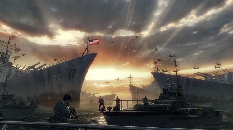 Call Of Duty Black Ops Full Version pertempuran laut yang intens di tengah misi